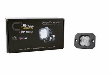 Diode Dynamics Diode Dynamics Stage Series C1 White SAE/DOT Fog Flush Mount LED Pod