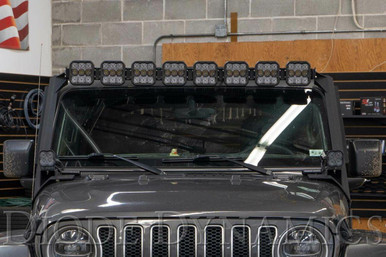 Diode Dynamics 2018-2024 Jeep Wrangler or Diode Dynamics SS5 Windshield CrossLink Lightbar Kit