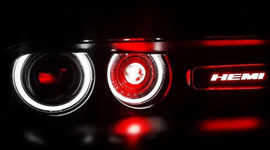 ON AIR ライト　-BLACK- Hemi X-Lume Illuminated LED Grille Badge
