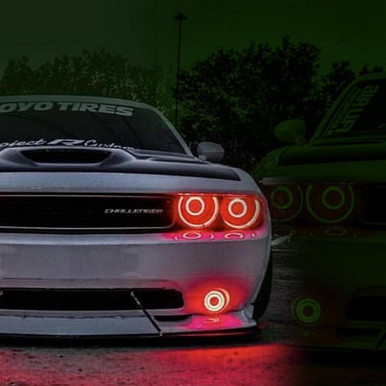 Lighting Trendz 2015-2023 Dodge Challenger | Lighting Trendz Projector Halo Kit
