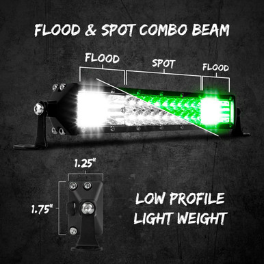 XKGLOW XKGlow White + Green LED Light Bar