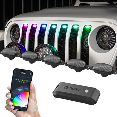 XKGlow RGB XKmax Pre-Runner Style Grille Light Kit