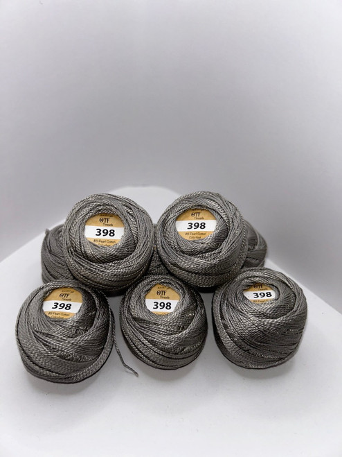 398 Light Gray ~ #8 Pearl Cotton