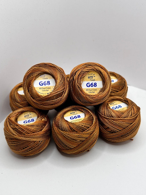 G68 Brown Sugar ~ #8 Pearl Cotton Variegated
