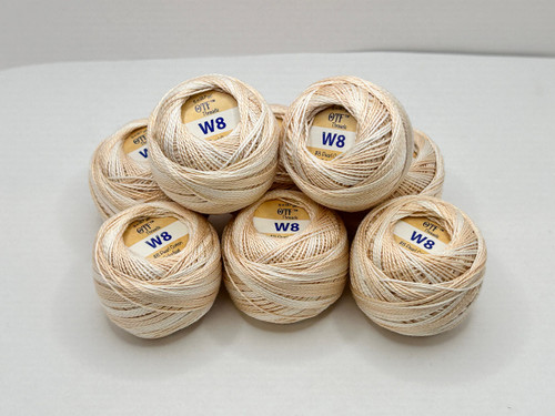 W8 Porcelain ~ #8 Pearl Cotton Variegated