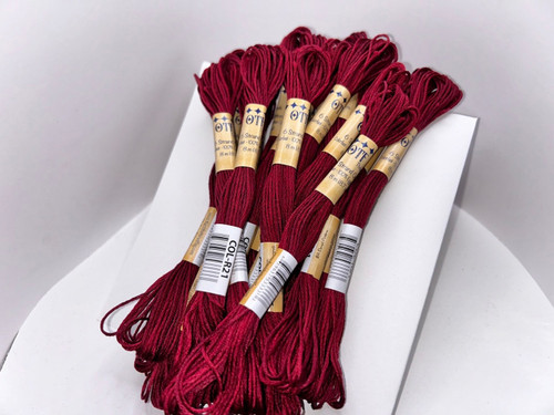 R21 Turkey Red ~ 6 Strand Variegated Floss