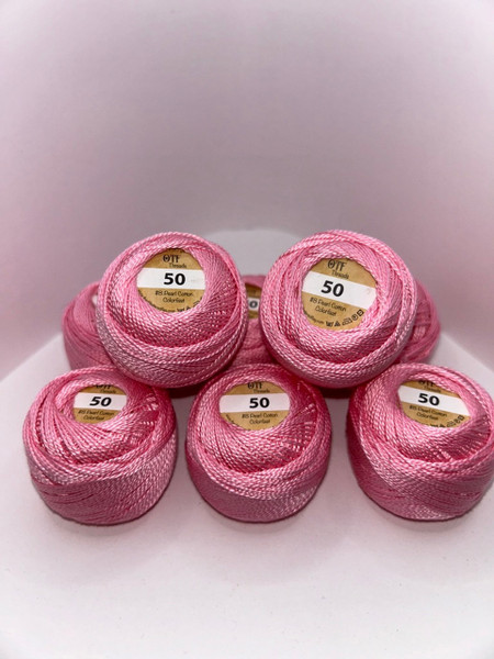 50 Light Pink ~ #8 Pearl Cotton