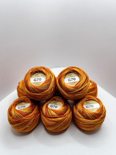 G70 Sunburst ~ #8 Pearl Cotton Variegated