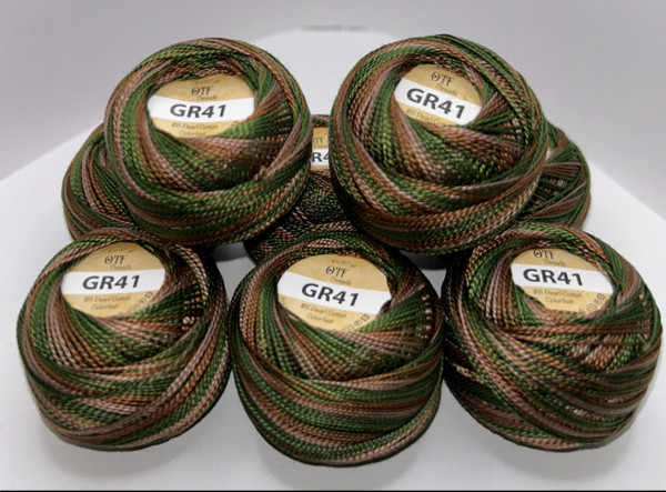 GR41 Summer Fields ~ #8 Pearl Cotton Variegated