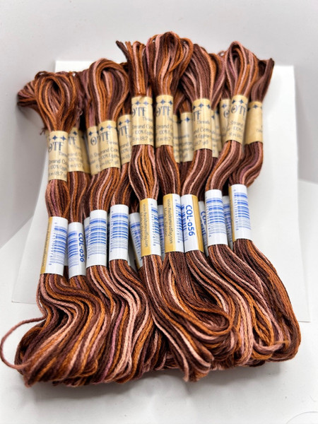 O56 Copper Penny ~ 6 Strand Variegated Floss