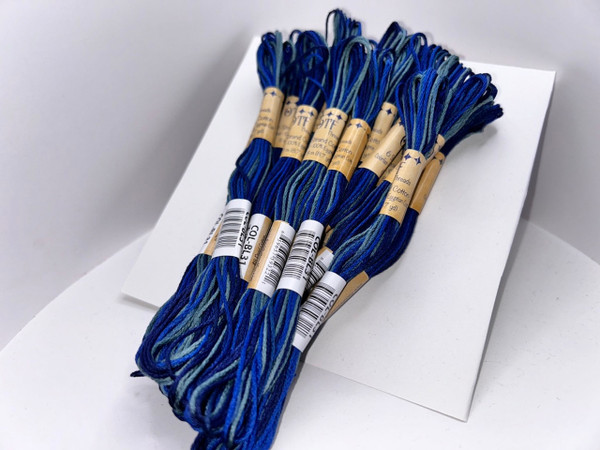 BL31 New Denim Blue ~ 6 Strand Variegated Floss