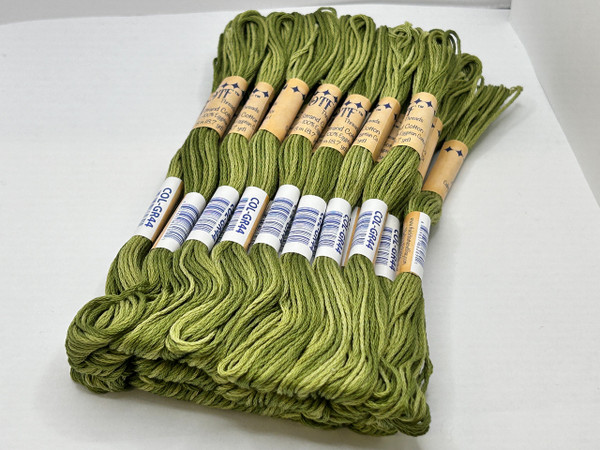 GR44 Meadow Green ~ 6 Strand Variegated Floss