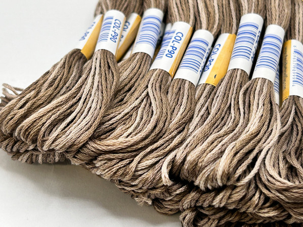 P90 Campfire Ash ~ 6 Strand Variegated Floss
