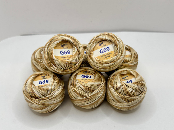 G69 Beach Sand ~ #8 Pearl Cotton Variegated