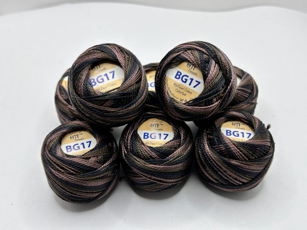 BG17 Black Walnut ~ #8 Pearl Cotton Variegated