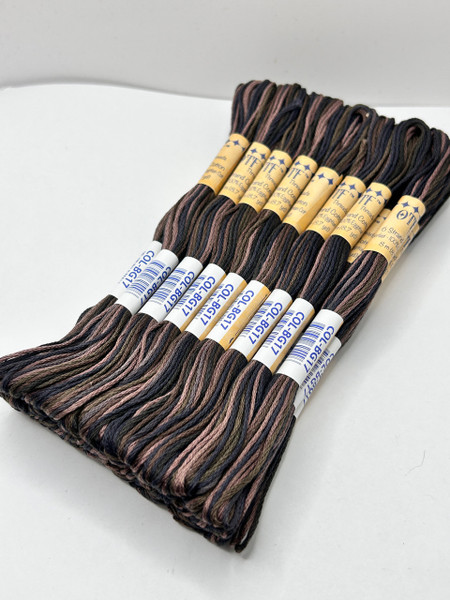 BG17 Black Walnut ~ 6 Strand Variegated Floss