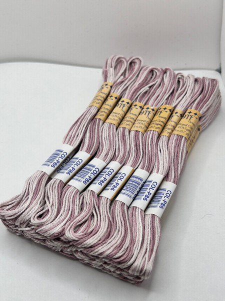 P86 Soft Mauve ~ 6 Strand Variegated Floss