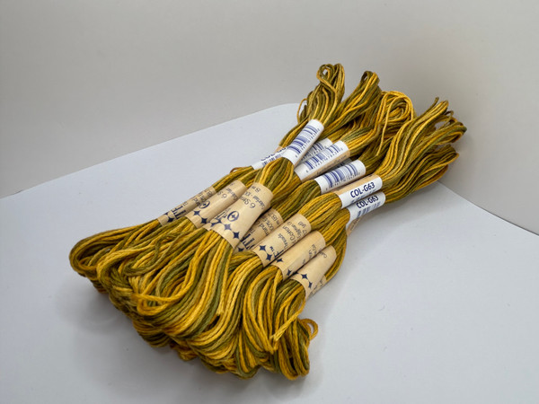 OTF Threads™️ 6 Strand Variegated Floss - G63 Old Gold