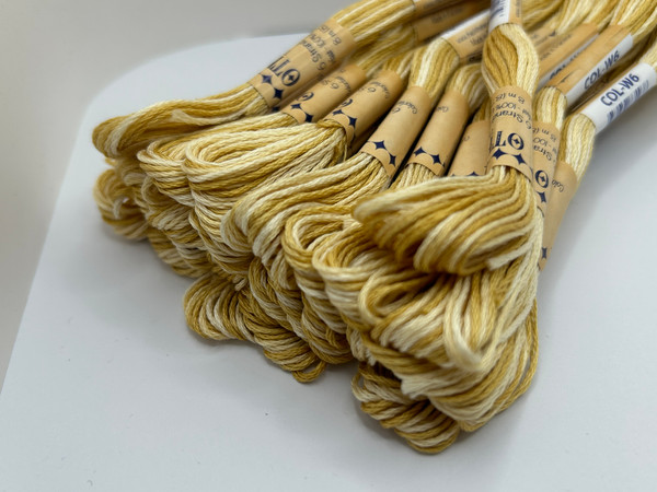 OTF Threads™️ 6 Strand Variegated Floss - W6 White Chocolate
