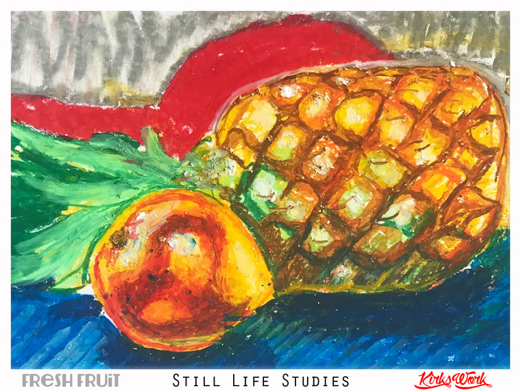 Fresh Fruit Still Life Study Magnet