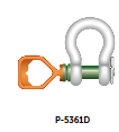 Green Pin® Tapered Pin ROV Shackle D