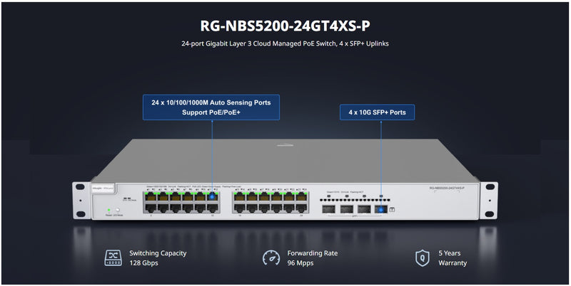 RG-NBS5200-24GT4XS-P Overview