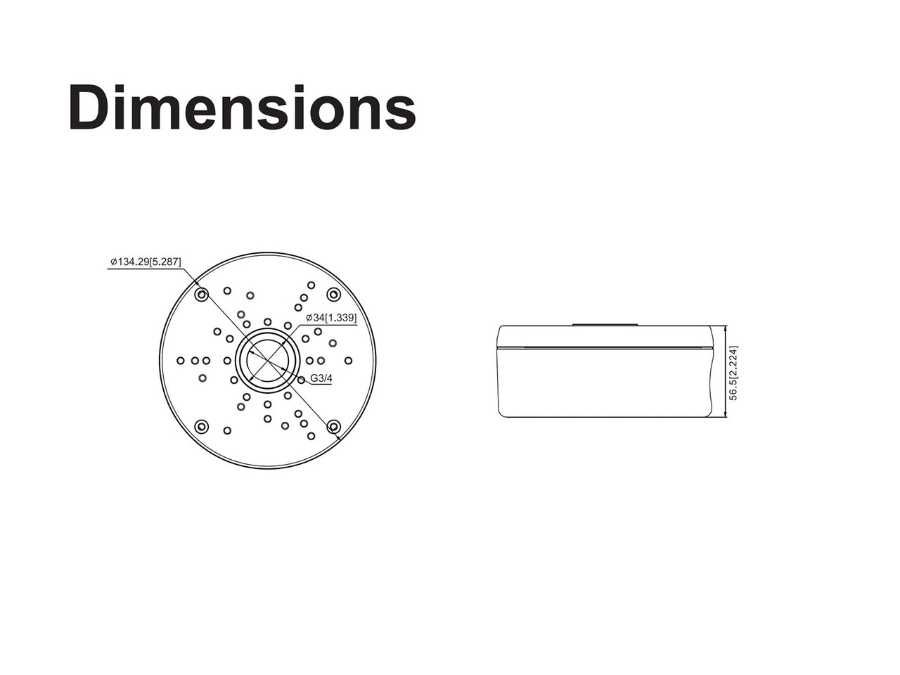 Junction Box for X-Series Motorized Zoom Turret IPC