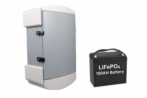 Stainless Electrical Enclosure w/ 100Ah Battery (gray)