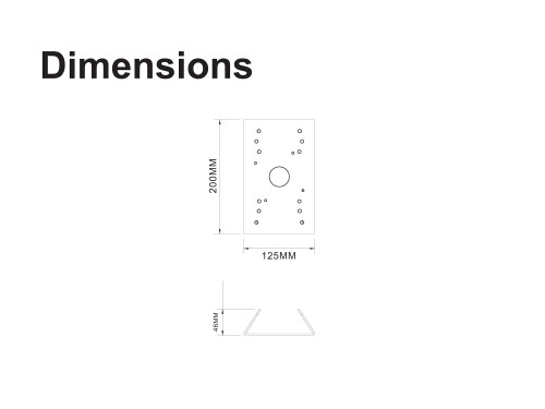 Pole Mount for X-Series PTZ