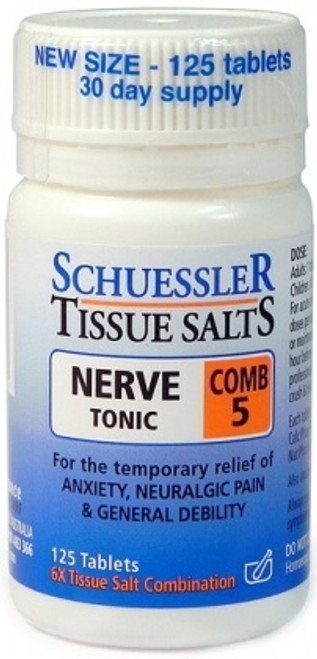 M&P Tissue Salts Comb 5 Nerve Tonic 125t (3)