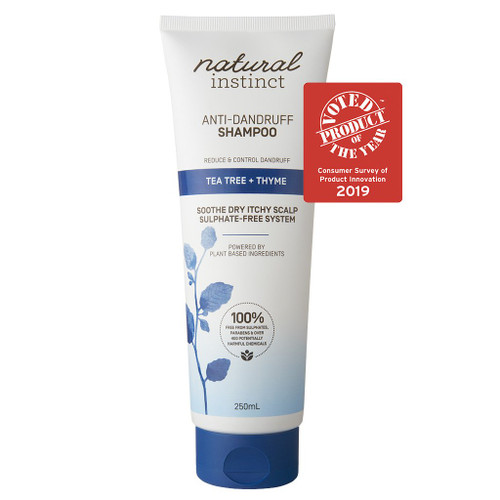 Natural Instinct Shampoo Anti-Dandruff (Tea Tree + Thyme) 250ml Natural Instinct Shampoo Anti-Dandruff (Tea Tree + Thyme) 250ml