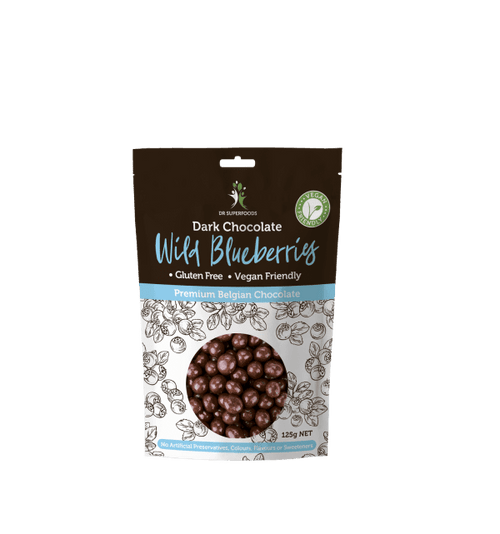 Dr Superfoods Dark Choc Wild Blueberries 125g9.10