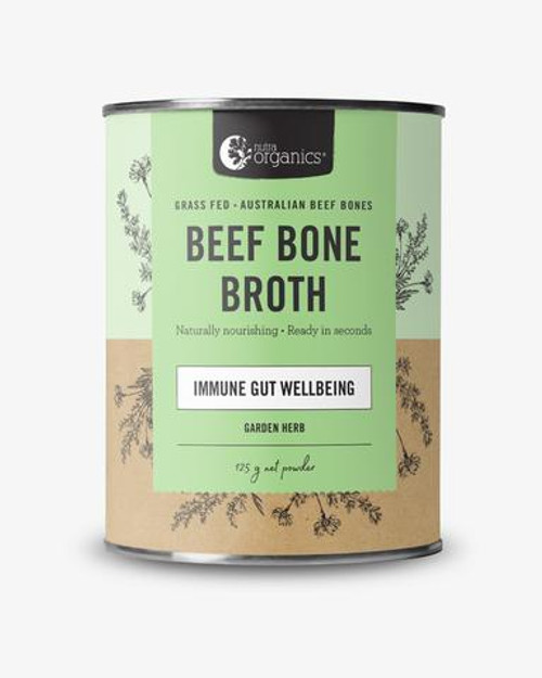 Nutra Orgaics Beef Bone Broth Powder 125g Garden Heb