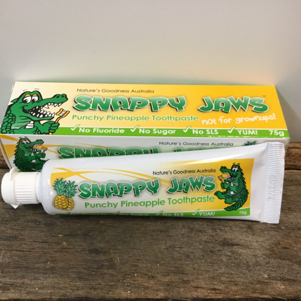 NATURE'S GOODNESS Snappy Jaws Toothpst 75g Punch Pineapple