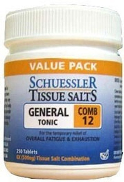 M&P Tissue Salts Comb 12 General Tonic 250t (3)