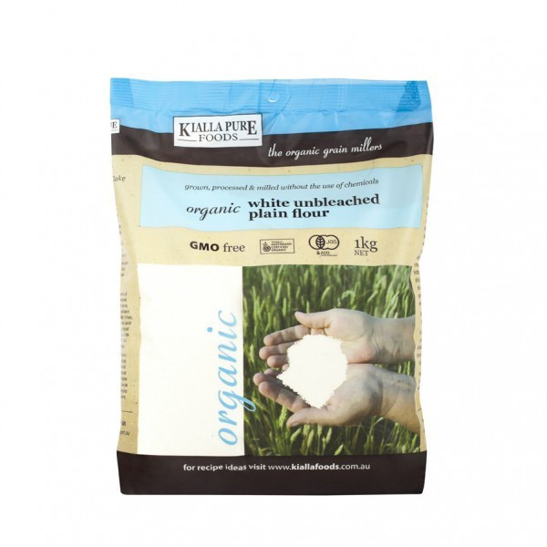 Kialla  Unbleached Plain Flour 1kg (BO8)