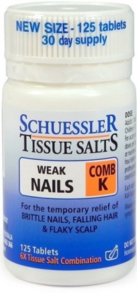 M&P Tissue Salts Comb K Weak Nails 125t (1)