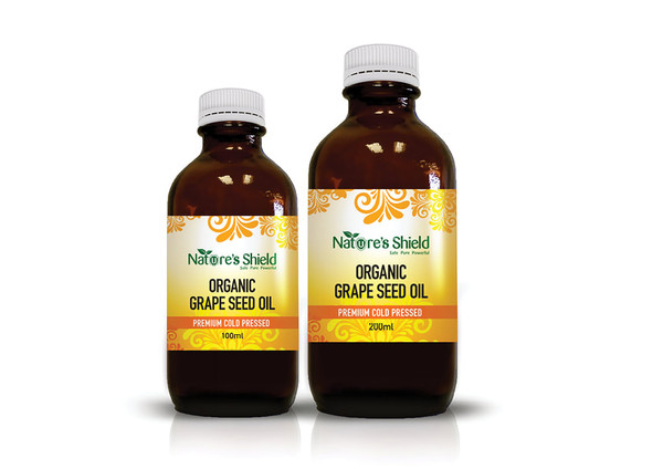 Nature's Shield Organic Grape Seed Oil 200ml