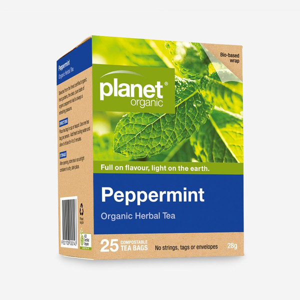 Planet Organic Herbal Tea Bags Peppermint 25