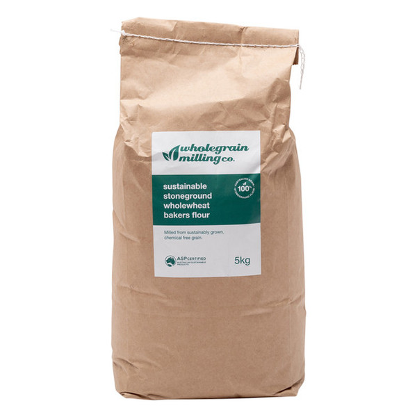 Sustainable Stoneground Wholewheat Bakers Flour 5kg