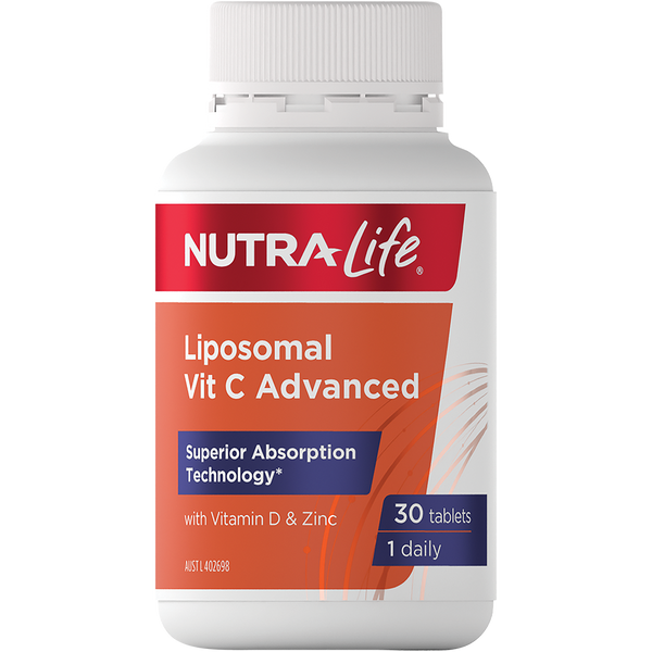 NUTRALIFE Liposomal Vit C Advanced 30t RRP $49.99