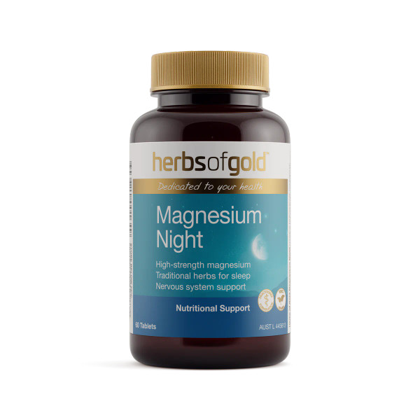 Herbs of Gold Magnesium Night 60t RRP$39.95