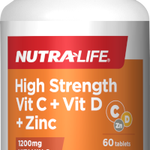 NUTRALIFE  Vit C+ Vit D + Zinc 120t