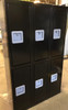 12" wide x 12" deep x 60" high New Overstock Black Double Tier GH 3 Frames 6 Lockers