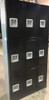 12" wide x 12" deep x 72" high New Overstock Triple Tier Black Lockers 3 Frames 9 Lockers
