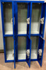 12" wide x 12" deep x 60" High New Overstock Blue Double Tier 3 Frames 6 Lockers