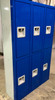 12" wide x 12" deep x 60" High New Overstock Blue Double Tier 3 Frames 6 Lockers