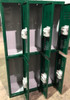 12" wide x 12" deep x 60" High New Overstock Green 3 Frames 6 Lockers