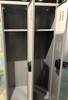 18" wide x 18" deep x 72" high New Overstock Single Tier Grey Lockers 2 Lockers