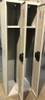 12" wide x 18" deep x 72" high New Overstock Single Tier 2 Lockers